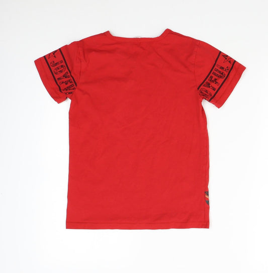 Joyful Boys Red Basic T-Shirt Size 8 Years