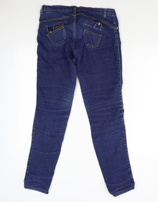 Preworn Womens Blue Denim Skinny Jeans Size 12 L31 in