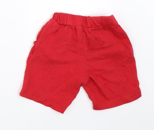 EMC Boys Red Sweat Shorts Size 2 Years