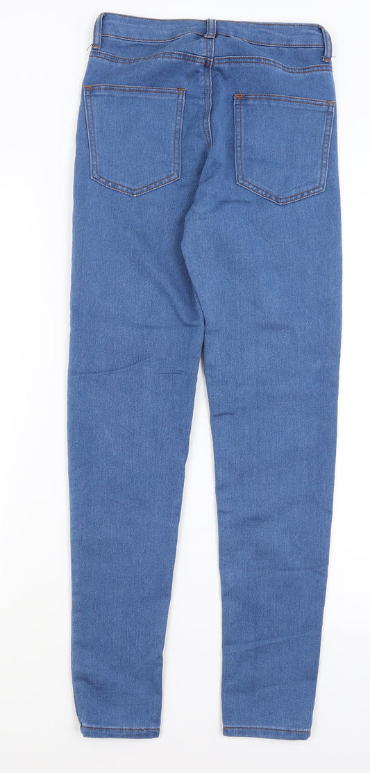 The Rockin Rev Womens Blue Skinny Jeans Size 6 L28.5 in