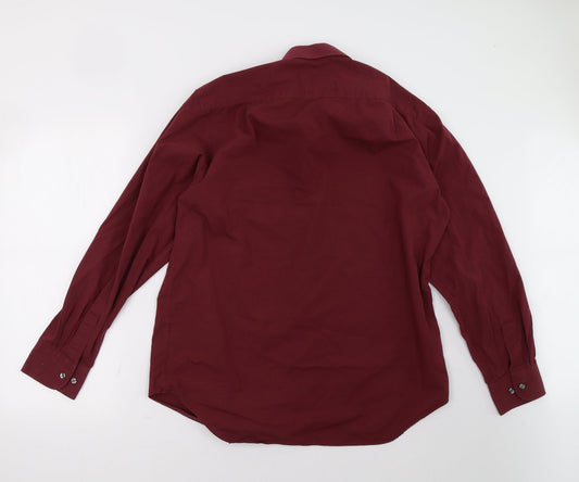 Marks and Spencer Mens Red Polo Size 16.5