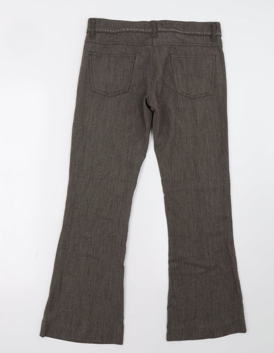 axxs Womens Brown Trousers Size 28 L29 in