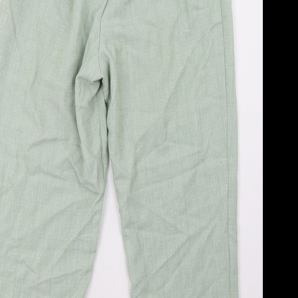 Preworn Womens Green Trousers Size 6 L26 in