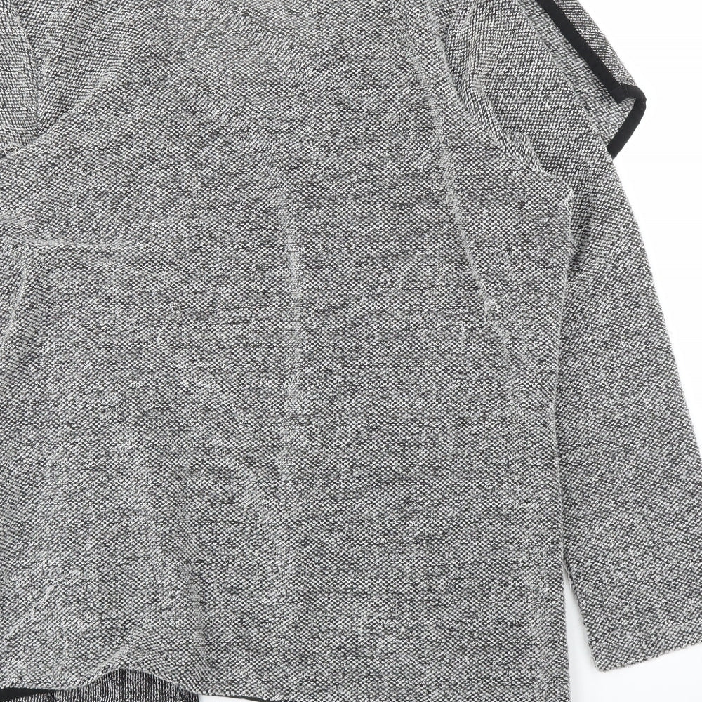 BM Womens Grey Cardigan Jumper Size 16
