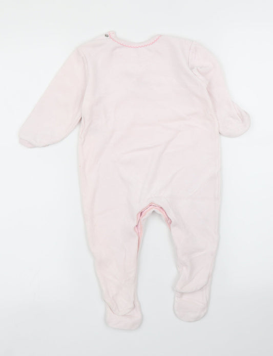 M&S Girls Pink Babygrow One-Piece Size 6-9 Months