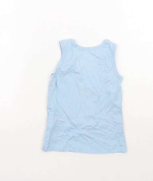 George Boys Blue Basic Tank Size 3-4 Years