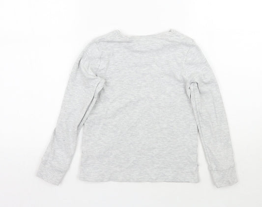 George Girls Grey Basic T-Shirt Size 9-10 Years