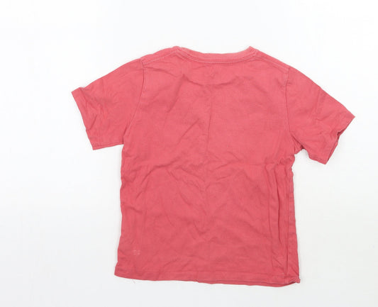 Gap Boys Red Basic T-Shirt Size 5 Years