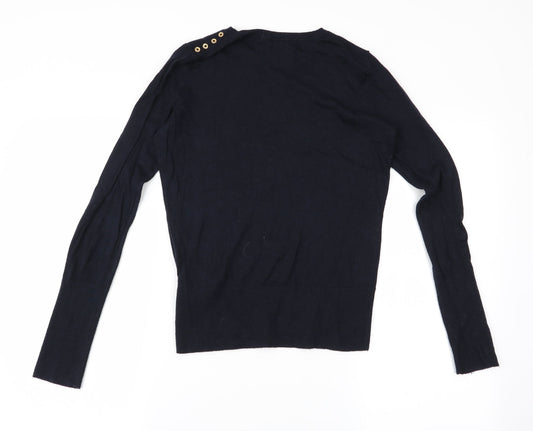 H&M Womens Black Pullover Jumper Size M