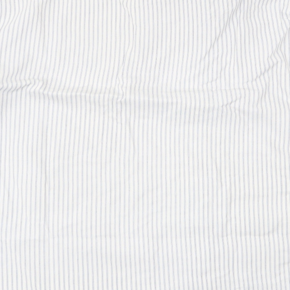 Matalan Mens Black Striped Button-Up Size 18.5