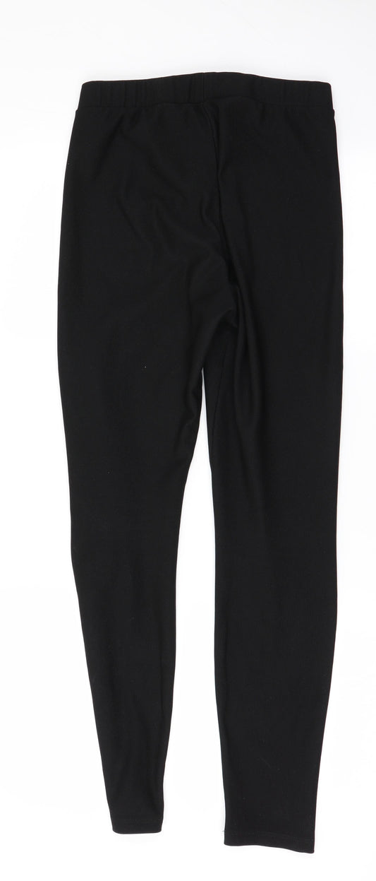 H&M Womens Black Trousers Size S L28 in