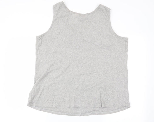 Capsule Womens Grey Basic Tank Size 22