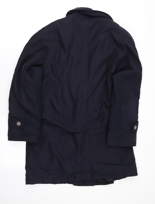 Preworn Womens Blue Overcoat Coat
