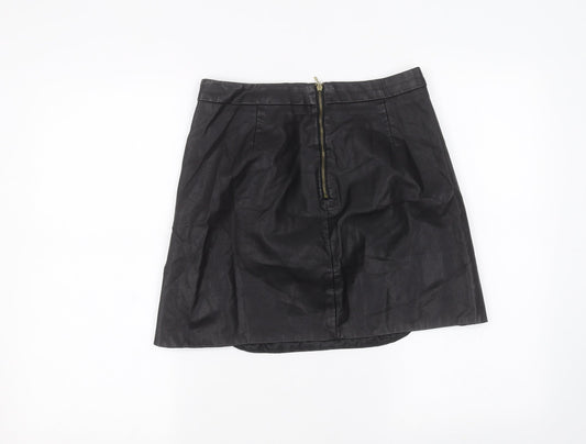 Fashion Womens Black Mini Skirt Size 10
