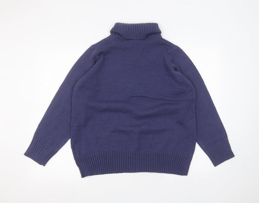 TEXT Womens Blue Pullover Jumper Size XL