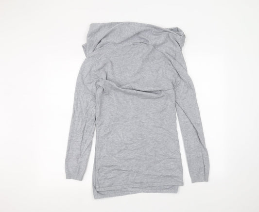 Papaya Womens Grey Cardigan Jumper Size S