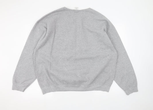 Gilden Womens Grey Pullover Jumper Size 2XL
