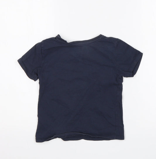 Primark Boys Blue Basic T-Shirt Size 2-3 Years