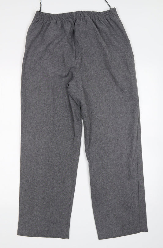 BM Womens Grey Trousers Size 12 L27 in