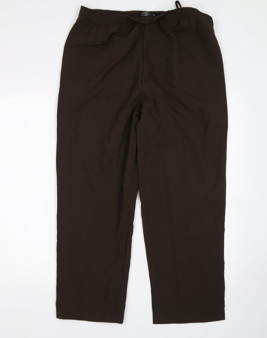 BM Womens Brown Trousers Size 14 L27 in