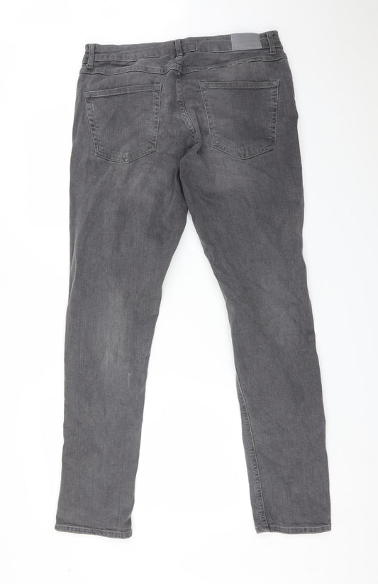 LDN DNM Womens Grey Denim Skinny Jeans Size 32 in L32 in