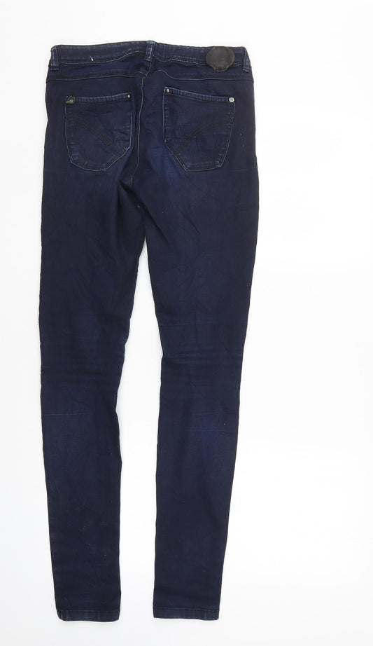 Lemmi Womens Blue Denim Tapered Jeans Size 28 in L31 in