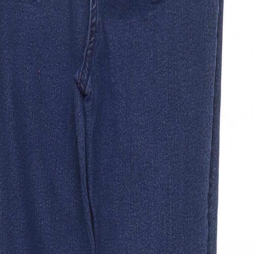 Studio Womens Blue Tapered Jeans Size 12 L29 in - Elastic Waist