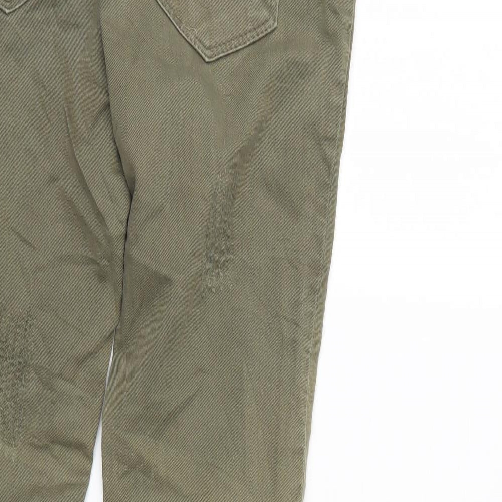 Leana Woman Womens Green Denim Skinny Jeans Size 6 L27 in