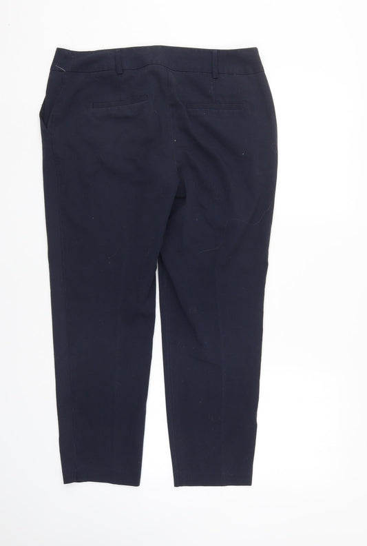 Dorothy Perkins Womens Blue Trousers Size 12 L27 in