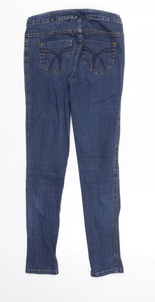 NEXT Womens Blue Denim Skinny Jeans Size 8 L28 in