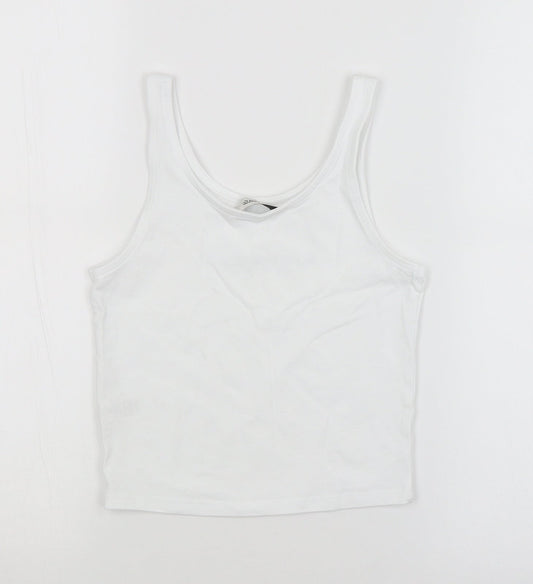 George Girls White Basic Tank Size 8-9 Years