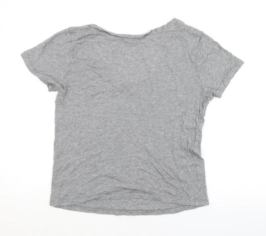 FOREVER 21 Womens Grey Basic T-Shirt Size S