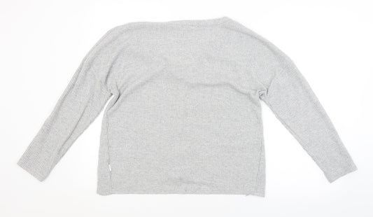 LOVE TO LOUNGE Womens Grey Cardigan Jumper Size 10