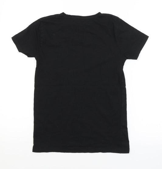 OUTLAWS Boys Black Basic T-Shirt Size 11-12 Years