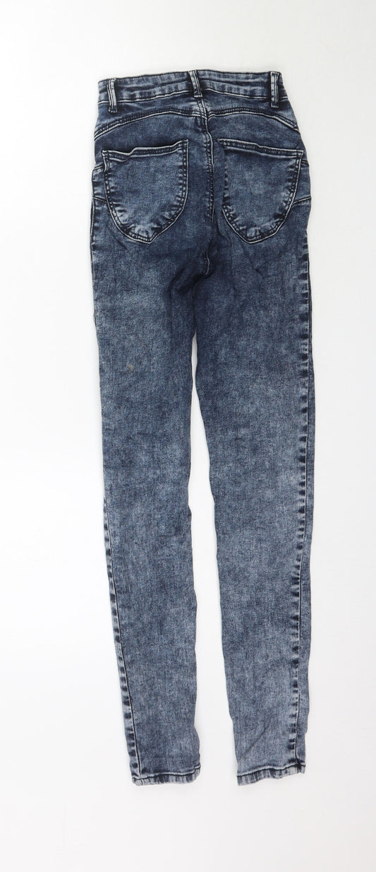 TALLY WEiJL Womens Blue Denim Skinny Jeans Size 6 L28 in