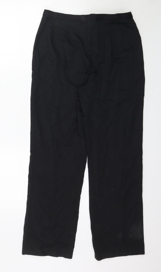 Preworn Womens Black Trousers Size M L29 in