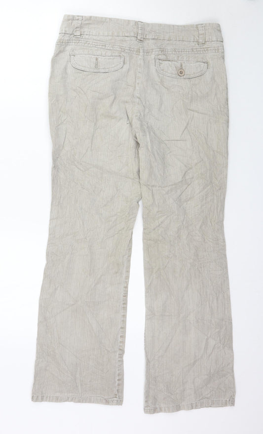 Marks and Spencer Womens Grey Trousers Size 12 L29 in