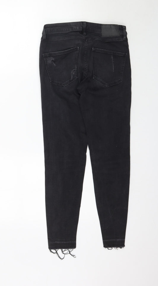 Z1975 Womens Black Denim Skinny Jeans Size 28 in L26 in - Raw hem