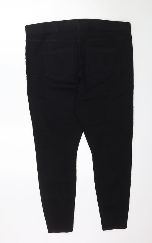 Preworn Womens Black Denim Jegging Jeans Size XL L28 in