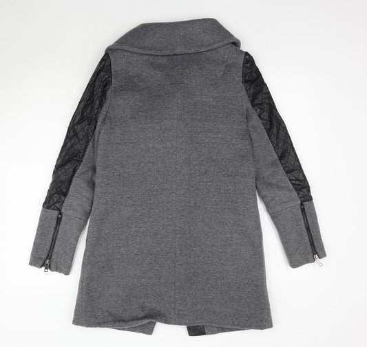 Osley Womens Grey Overcoat Coat Size 10