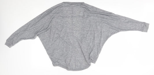 NEXT Womens Grey Wrap Jumper Size 12