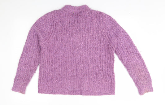 M&S Womens Purple Pullover Jumper Size 14