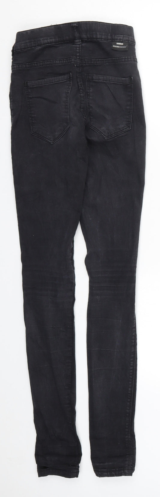 Dr Denim Womens Black Denim Skinny Jeans Size S L30 in