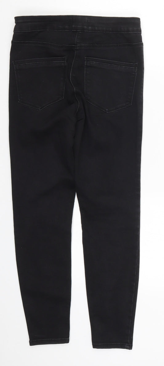 Papaya Womens Black Denim Skinny Jeans Size 8 L25 in