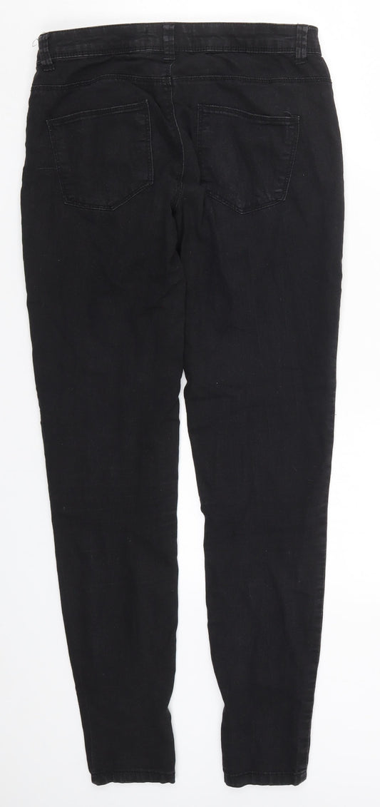 Denim Co Womens Black Denim Skinny Jeans Size 10 L31 in