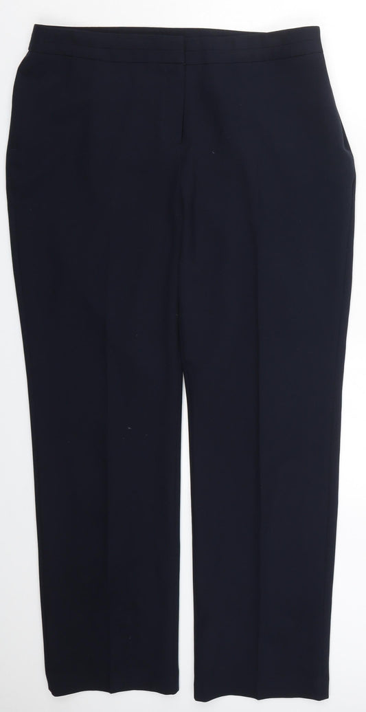 Bonmarché Womens Blue Trousers Size 14 L29.5 in