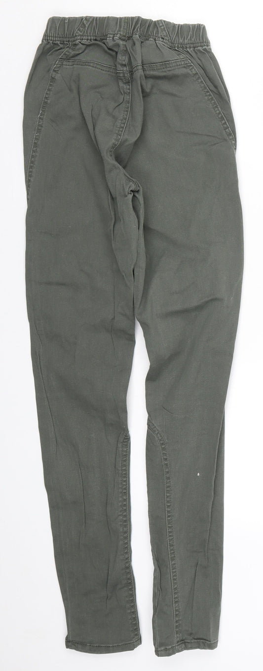 H&M Womens Green Denim Jegging Jeans Size 10 L29.5 in