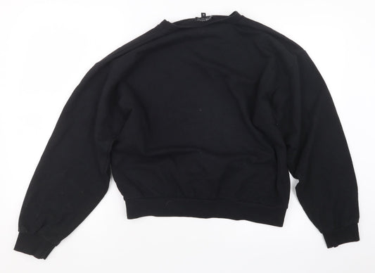 I SAW IT FIRST Womens Black Pullover Jumper Size M