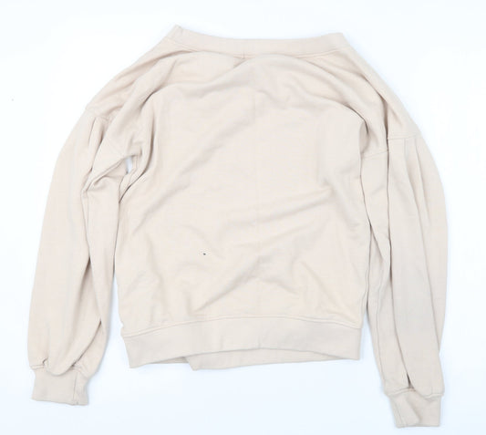 Missguided Womens Beige Pullover Jumper Size 8