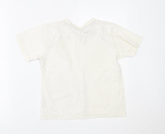 George Boys White Basic T-Shirt Size 8-9 Years